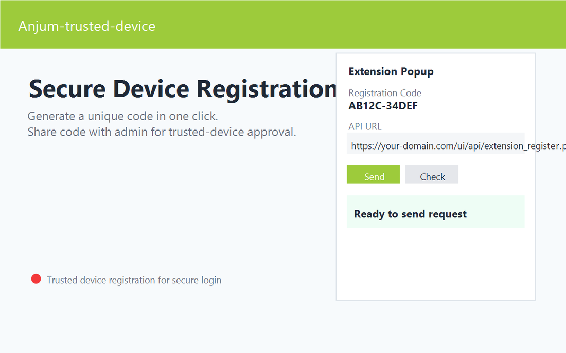 Anjum-trusted-device extension popup preview